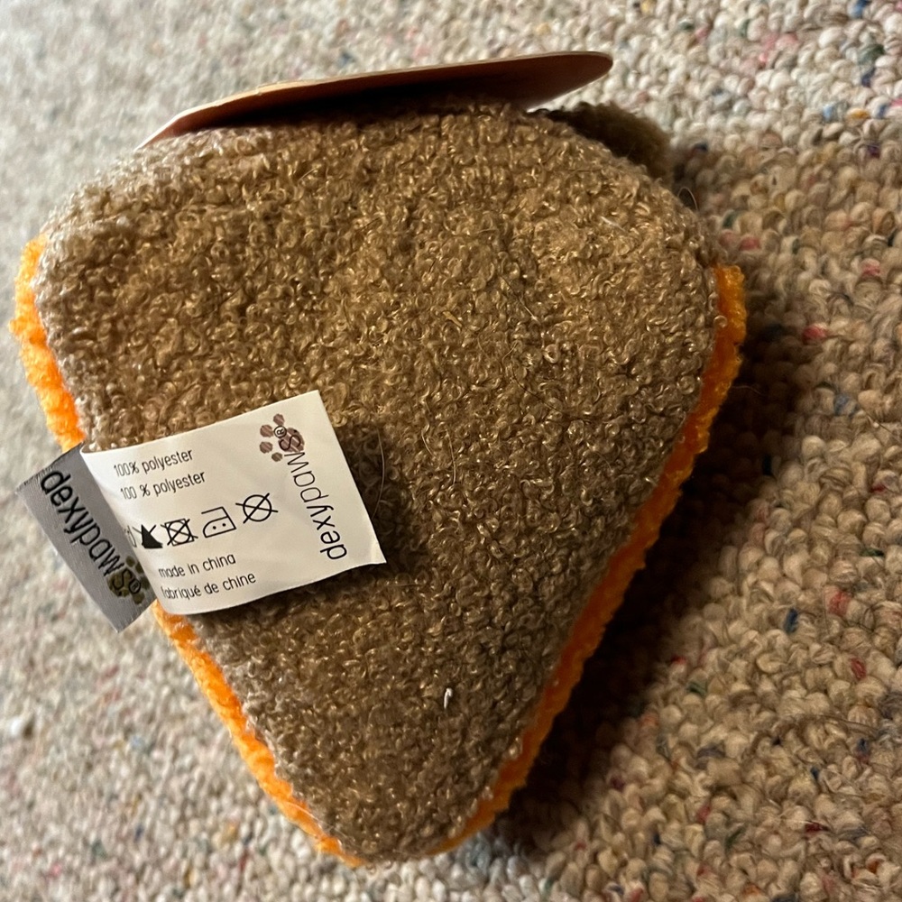 π Dexy Paws Pumpkin Pie Dog Toy - Picture 5 of 7